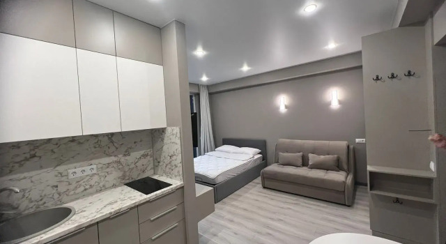 Двухместные апартаменты с балконом Uyutnye V Dagomyse Apartments