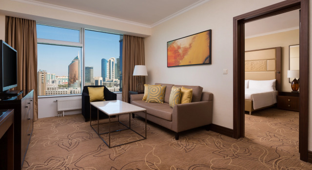 Двухместный люкс с красивым видом из окна SAAD Hotel Astana