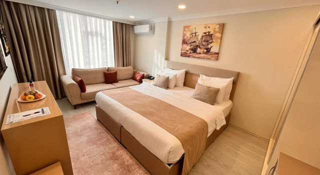 Двухместный семейный номер Deluxe с красивым видом из окна Отель ŞİMAL HOTEL