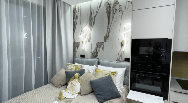 Studiya Fruktovoye Nastroyenie V Tsentre Moskvy V Zhk Biznes Klassa Metropoliya Apartments, Rezervovat Apartmán Hotely v UVAO Area s parkováním, Parkování