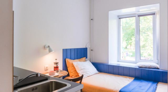 Студия Апартаменты OneBlueBed StudioRoom