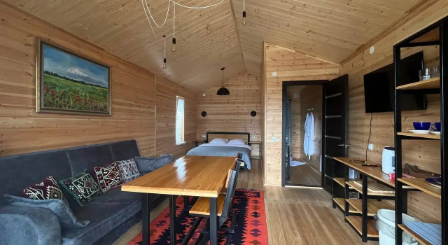 Дом Студия Большой с красивым видом из окна База отдыха Air House Arkhyz