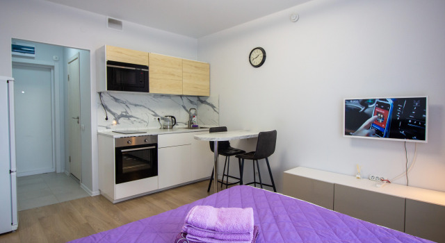 Studiya V Novom Dome Apartments, Rezervovat Apartmán Hotely v ZAO Area s parkováním, Parkování