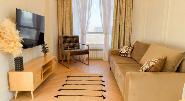 Апартаменты Апартаменты ADT Two-roomed apt in Meridian Arbat