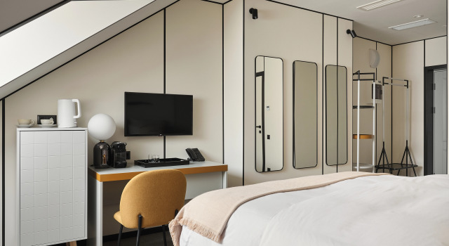 Двухместный Стандарт номер Мансарда Отель GLINZ Hotel by Ginza Project