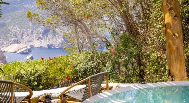 Люкс Presidential с видом на море Отель Hacienda Na Xamena, Ibiza