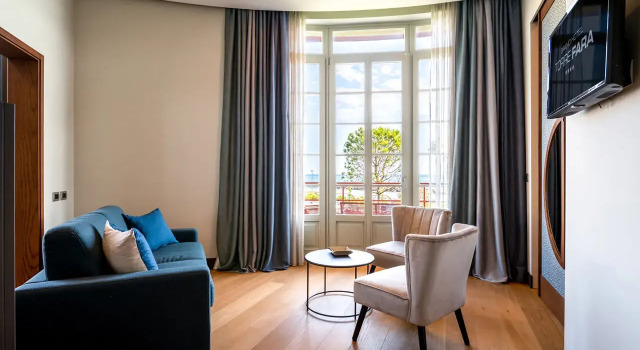 Люкс с балконом и с видом на море Grand Hotel Torre Fara