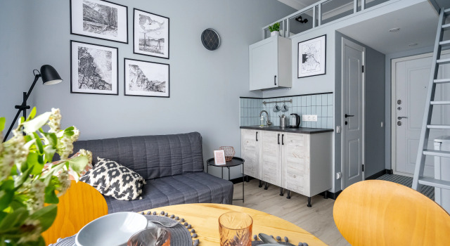 Четырёхместная студия Classic Апартаменты New City Standart Studio
