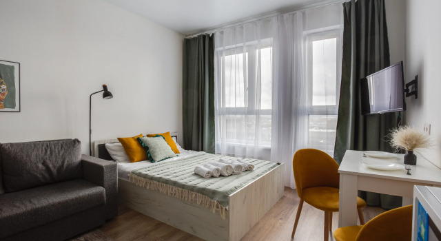 Uyutnaya Studiya V Zhk Samolet Apartments, Rezervovat Apartmán Levné hotely v Lyuberetsky District