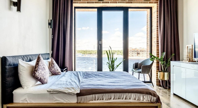 Apartment Panoramic Neva View Loft, High floor, Book Lejlighed Vasileostrovskiy district Sankt Petersborg