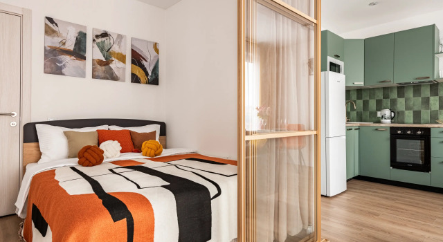 Imperskaya Pchela Flat, Rezervovat Apartmán Hotely v ZAO Area s parkováním, Parkování