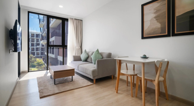 Двухместные апартаменты Deluxe с балконом Апарт-отель Skypark Aurora Building 3 in Laguna By Banyan Living