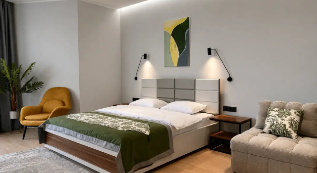 Two-Faced Garden dlya 3-kh 9 etazh MZ A 910 Apartments, Book Apartment Batumi 
