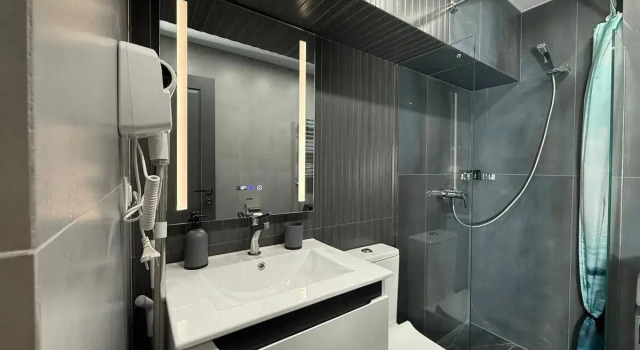 Двухместные апартаменты Апартаменты Stylish studio next to Malibu pk