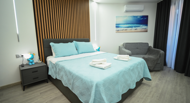 Uyutnaya v 3h Minutakh ot Morya Est Kreslo Krovat Flat, Book Apartment Batumi 