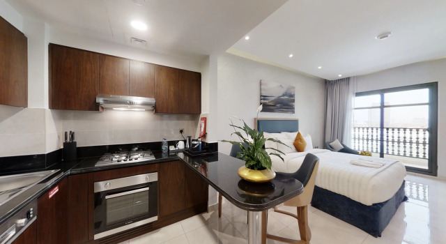 Двухместные Апартаменты-студио с видом на город Suha Creek Hotel Apartment Al Jaddaf