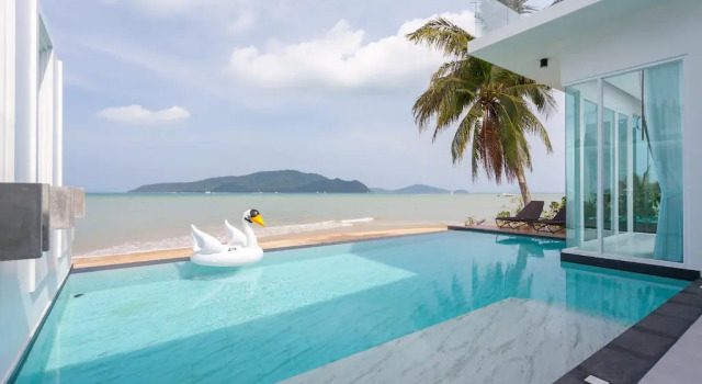 Вилла с бассейном Infinity с 3 комнатами с балконом и рядом с пляжем Fisherman Way Beach Villa