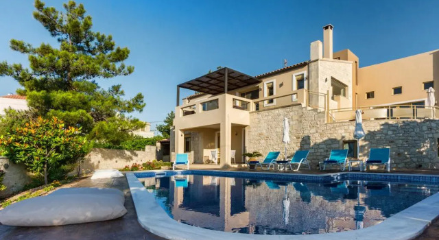 Palladio Luxury Villa With Amazing View, Забронировать Вилла Коттеджи Центрального Крита, Коттедж