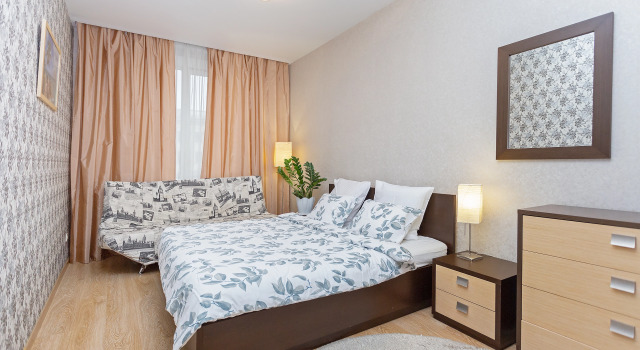 Двухместные апартаменты Comfort с 2 комнатами с балконом Апартаменты Studiominsk 8