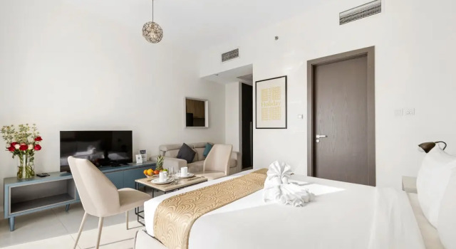 Двухместная Studio Apartment Deluxe с балконом Апарт-отель Unlock Metropolis
