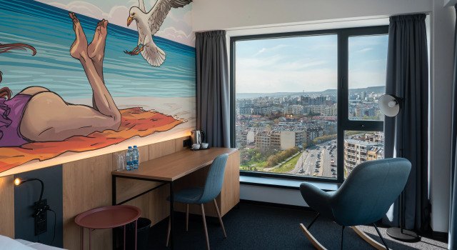 Одноместный номер Standard с красивым видом из окна Hotel Campus 90