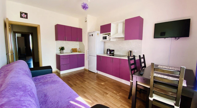 Шестиместные апартаменты Comfort с балконом и с красивым видом из окна Апартаменты Violet