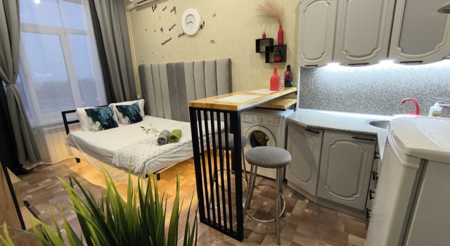 Квартира Уютная Студия С Парящей Кроватью