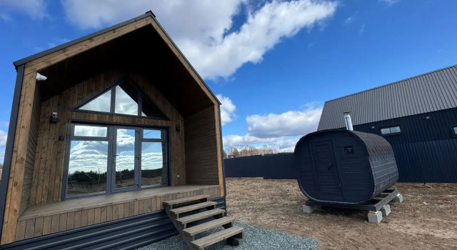 Uyutny Private house, Book Feriehus Sommerhuse i Zavyalovsky District, Hytte