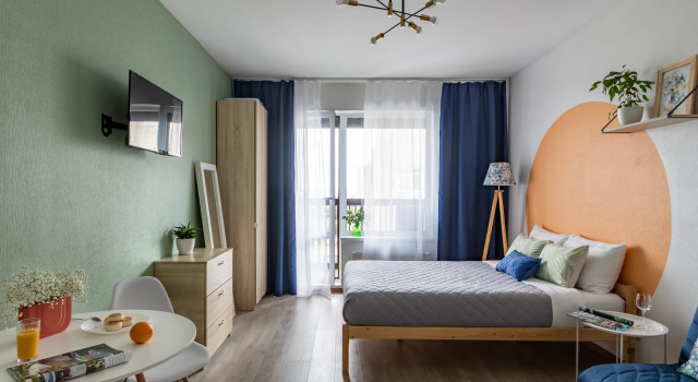 Двухместные апартаменты с балконом и с красивым видом из окна Апартаменты RoomyRoom Рассвет