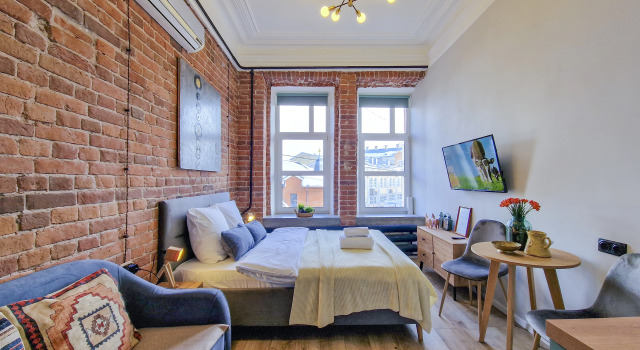 Апартаменты GoldenRing-Apartments Трефолева 24, Забронировать Апартаменты/квартира Отели Ярославля с парковкой, рядом с Театр им. Федора Волкова, Парковка