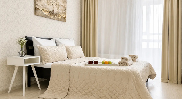 Apartment Two-room Four Seasons Elite with Exclusive view and coffee machine, Rezervovat Apartmán Hotely v Bashkortostan s parkováním, Parkování