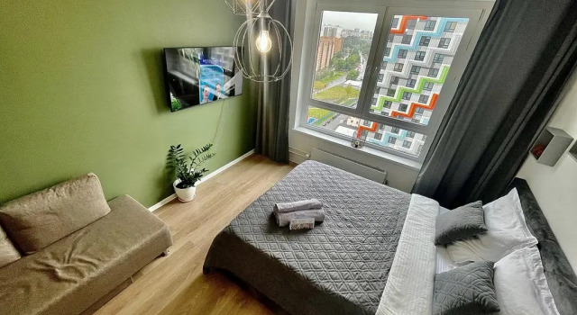 V Zhilom Komplekse Komfort-Klassa "Rimskogo-Korsakova" Apartments, Rezervovat Apartmán Hotely v Otradnoye s parkováním, Parkování