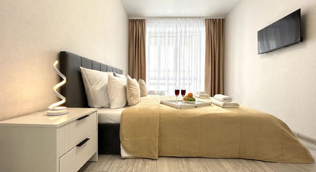 Four Seasons Prekrasnaya Yevro-Dvushka V Tsvetakh Bashkirii Apartment, Rezervovat Apartmán Hotely v Bashkortostan s parkováním, Parkování