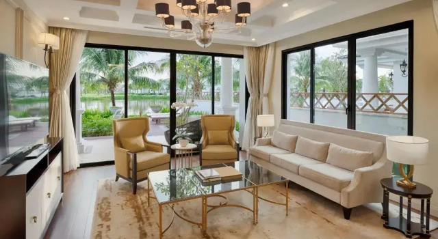 Вилла с собственным бассейном с входом в парк с 4 спальнями Vinpearl Wonderworld Phu Quoc