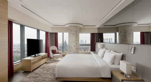 Двухместный люкс Представительский с панорамным видом Гостиница Radisson Blu Олимпийский, Москва