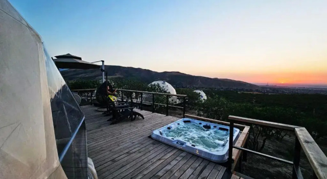Люкс с панорамным видом Глэмпинг EcoHouse by Art Hotel