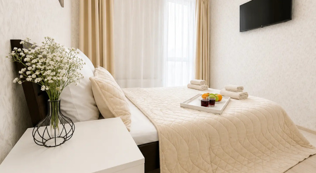 Apartment Two-room Four Seasons Elite with Exclusive view and coffee machine, Rezervovat Apartmán Hotely v Bashkortostan s parkováním, Parkování