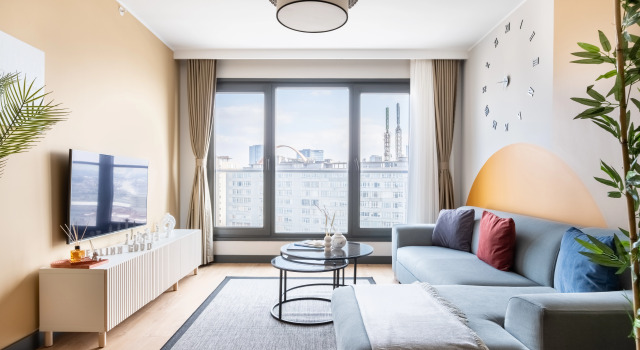 Апартаменты Superior с 2 комнатами с балконом и с красивым видом из окна Apartments Imperium No:1 Residence by NewInn