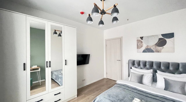 Двухместные апартаменты Апартаменты SMART LOFTS | Cruise | Отдельная спальня | Медцентры (ФМБА, ЛОР) | Крокус