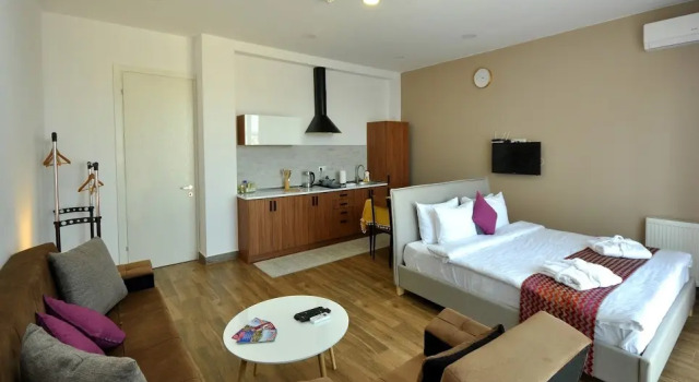 Studio Apartment с балконом и с красивым видом из окна Апартаменты BFG Suites