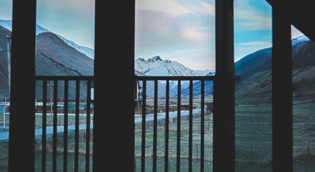 Коттедж с красивым видом из окна Частный дом Cottage garShemo kazbegi