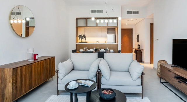 Апартаменты Bright 2BR, Top tower Creek Rise, Забронировать Апартаменты/квартира Отели Дубая с бассейном, Бассейн