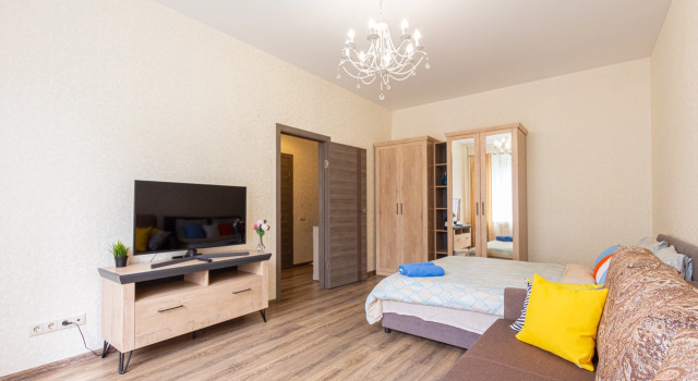 Na Ulitse Novozavodskaya 25/7 Flat, Boek Appartement Filevsky Park , in de buurt van Bagrationovskaya Metro Station