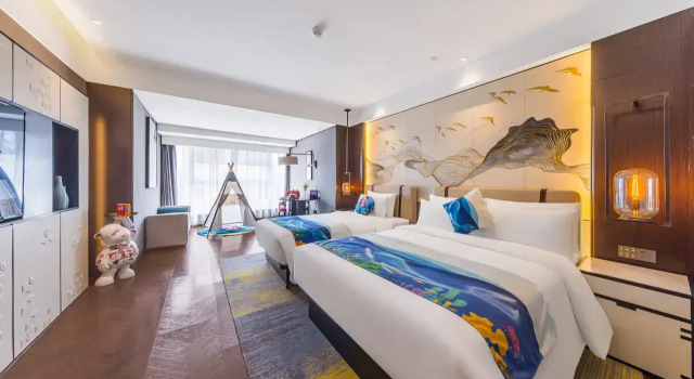 Семейный номер Standard с видом на город Отель Beijing Tongzhou Universal Resort Jianguo Boutique