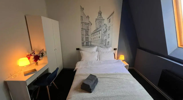 Standard Double room with garden view Pruss Hostel