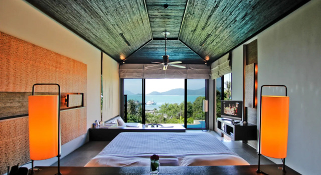 Люкс Семейный c 1 комнатой с частичным видом на океан Sri Panwa Phuket Luxury Pool Villa Hotel