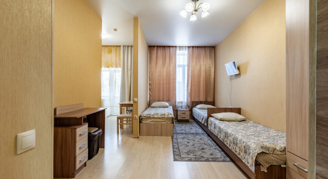 Трёхместные апартаменты с балконом Мини-отель Rosta apartments by Fanoteli