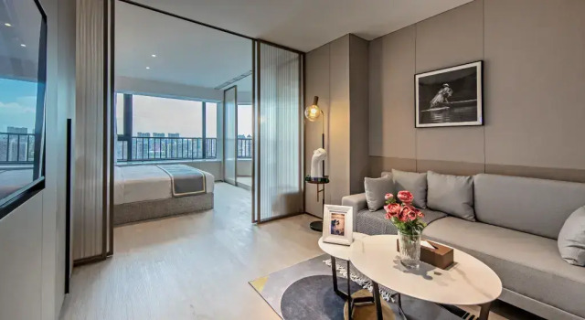 Апартаменты Luxury c 1 комнатой Апарт-отель CM+ Serviced Apartment Beijing Huashang