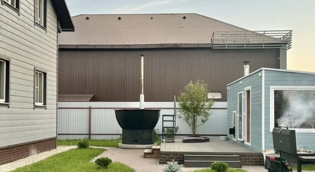Domik v Sosnovom s Chanom i Baney Privare House, Book Feriehus Hoteller i Chekhovsky District med pool, Swimmingpool