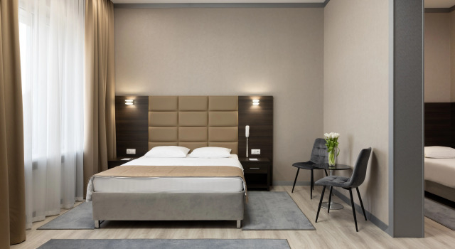 Трёхместный семейный номер Standard с видом на город Отель Параллель Parallel Congress by Stellar Hotels